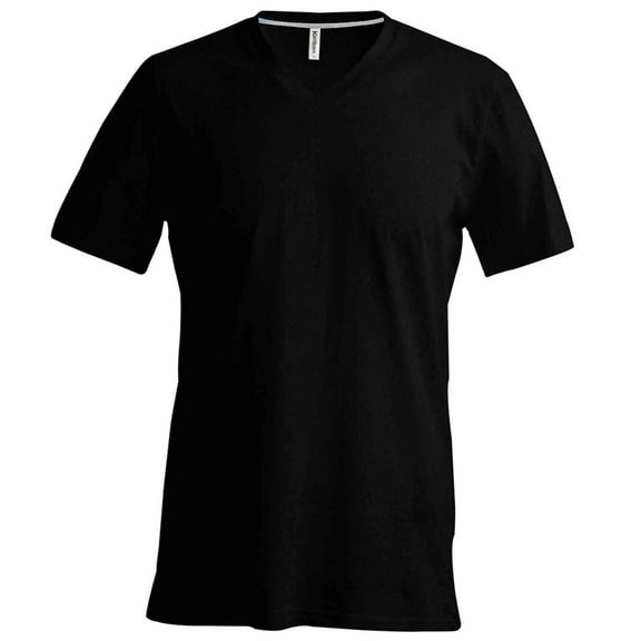 Kariban Mens Short Sleeve V Neck Slim Fit T-Shirt