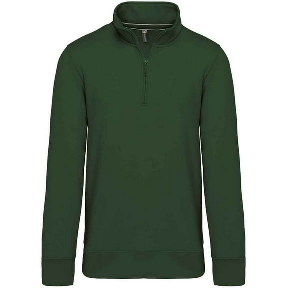 Kariban Mens Zip Neck Sweatshirt