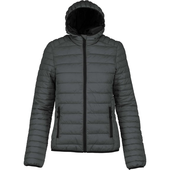 Kariban Womens Lightweight Hooded Padded Jacket