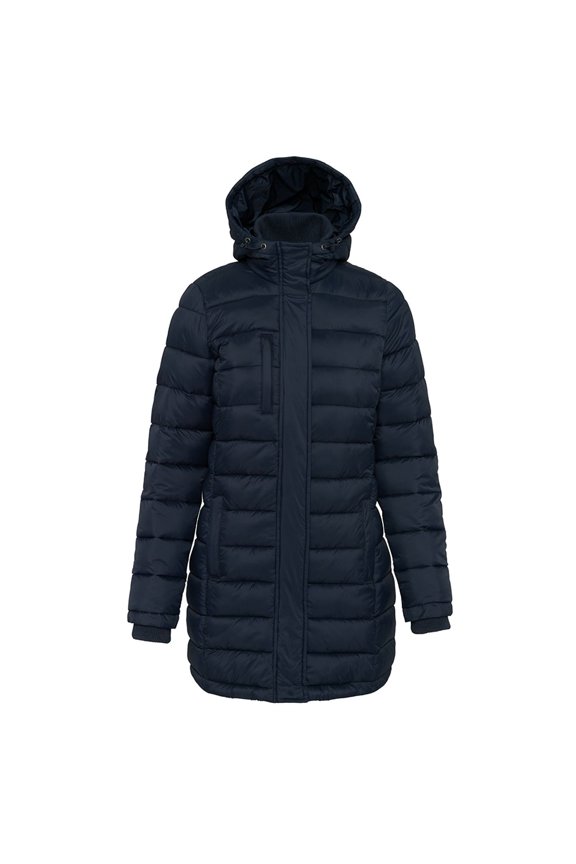 Womens Lightweight Long Padded Parka Jacket