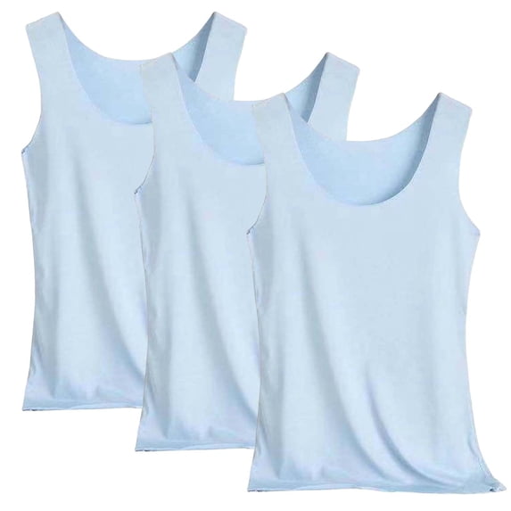 Karight 3 Pack Women's Base Layer Tank Top Thermal Vest Winter Warm Tank-Top Sleeveless Camisole