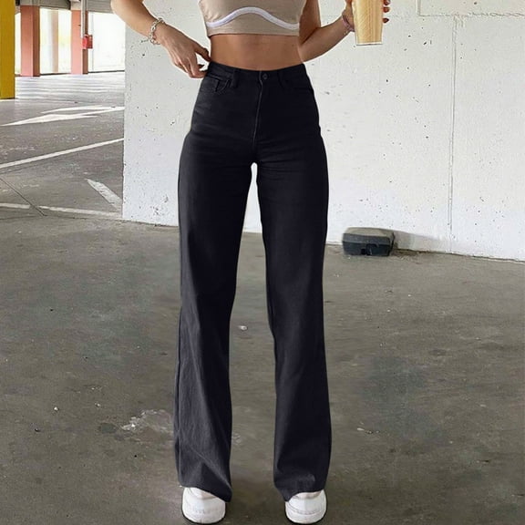 Karight Bell Bottom Jeans for Women High Waisted Stretch Flare Pants 5 Button Skinny Boot Cut Jean Khaki