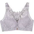 thumbnail image 1 of Karight Bras Comfort Rose Bra, with Back Support Push Up Plus Size,Seamless Front Closure Lace Butterfly Bras, 1 of 4