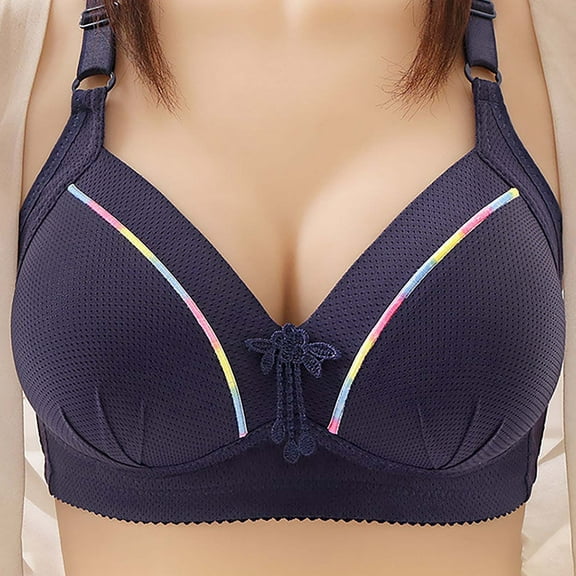Karight Bras for Women No Underwire Push Up Wireless Smooth Lightly Lined Comfort Bra Plus Size Minimizer Full Coverage Bra