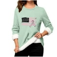 thumbnail image 1 of Karight Breast Cancer Sweatshirts for Women Lightweight Long Sleeve Pink Ribbon Shirts Causal Dressy Supporter Survivor Tops, 1 of 7