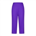 thumbnail image 1 of Karight Capri Pants for Women High Waist Workout Yoga Pants with Pockets Tummy Control Leggings Crop Straight, 1 of 7