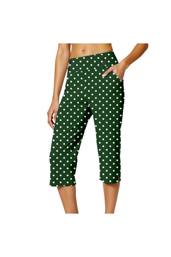 Capri Pants for Women Stretch High Waisted Crop Office Work Pants Summer Casual Capris Slacks Yoga Dress Pant