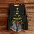 thumbnail image 1 of Karight Christmas Sweatshirts for Women Cute Funny Xmas Tree Graphic Shirt Loose Casual Holiday Party Pullover Tops, 1 of 4