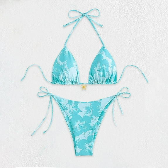 Karight Fashion Comfortable Bikini Women's Plain Color Swimsuit Bikinis