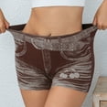 thumbnail image 1 of Karight Faux Jeans Shorts for Women Summer Mid Rise Stretchy Denim Shorts Butt Lifting Slimming Ripped Shorts for Curvy Women, 1 of 9