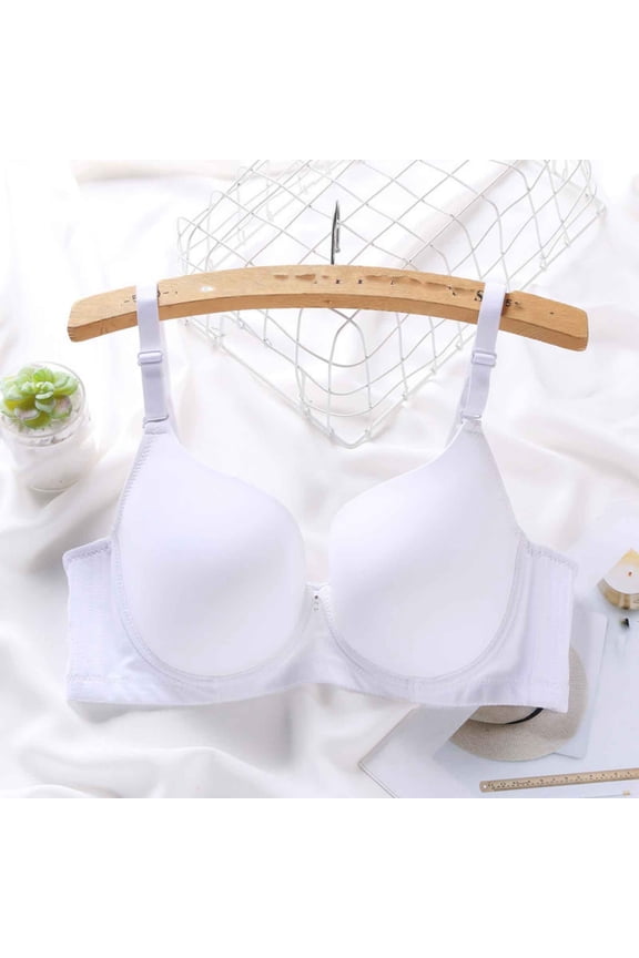 Full Coverage Bras for Women Underwire Lift Smooth Back Side Support Adjustable Straps Everyday T Shirt Bra