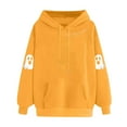 thumbnail image 1 of Karight Halloween Sweatshirts for Women Cute Ghost Graphic Hoodies Casual Loose Long Sleeve Pullovers with Pockets, 1 of 8