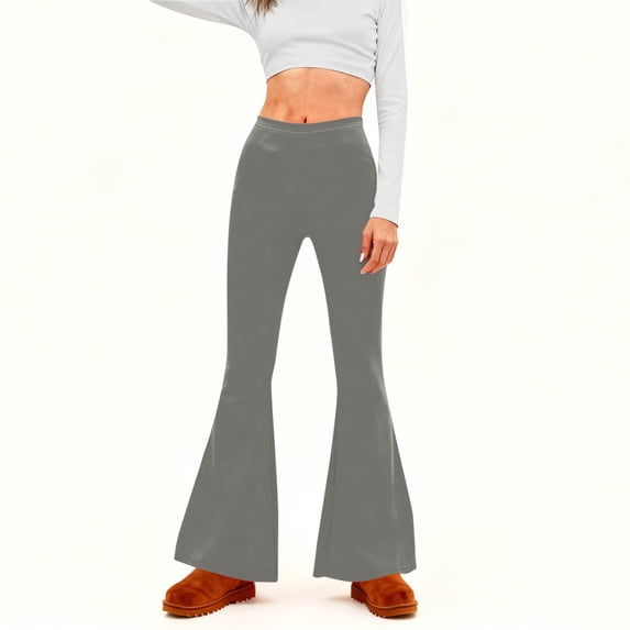 Karight High Waist Stretch Cotton Jersey Full Ankle Leggings Skinny Yoga Pants
