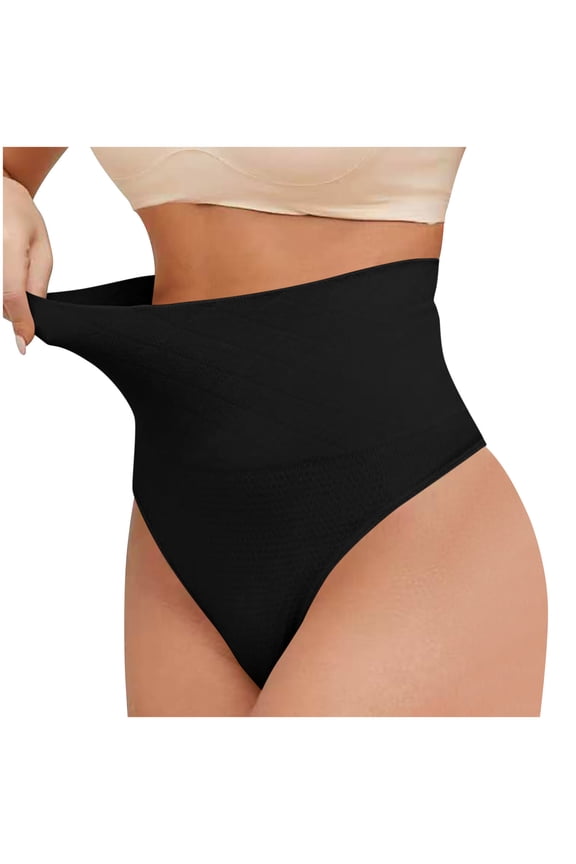 High Waisted Tummy Control Thongs Shapewear Strapless Core Body Shaper High Control Seamless Thick Thong