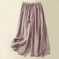thumbnail image 1 of Karight Linen Pants for Women Cotton Baggy Boho Casual Palazzo Pants Wide Leg Long Lounge Trousers with Pockets Pink, 1 of 4