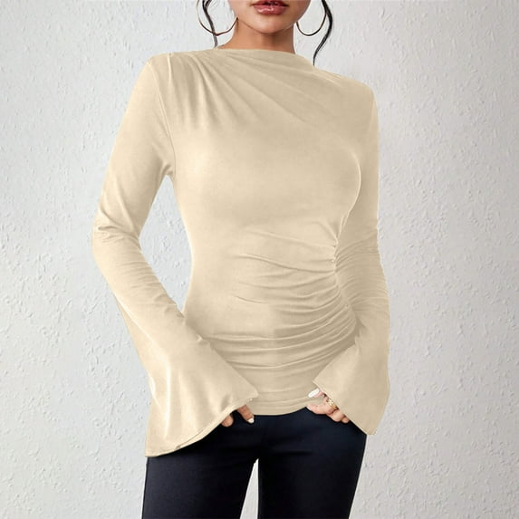Karight Long Sleeve Shirts for Women Fall Fashion 2025 Dressy Casual Blouses