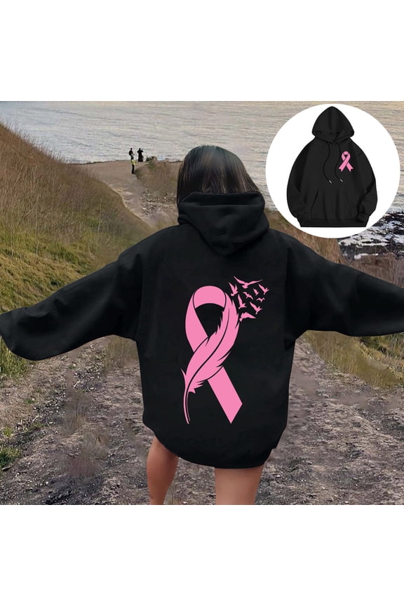Pink Ribbon - Breast Cancer Awareness Unisex Hoodie Sweatshirt
