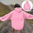 thumbnail image 1 of Karight Pink Ribbon - Breast Cancer Awareness Unisex Hoodie Sweatshirt, 1 of 5