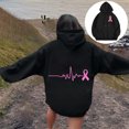 thumbnail image 1 of Karight Pink Ribbon - Breast Cancer Awareness Unisex Hoodie Sweatshirt, 1 of 5