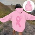thumbnail image 1 of Karight Pink Ribbon - Breast Cancer Awareness Unisex Hoodie Sweatshirt, 1 of 5