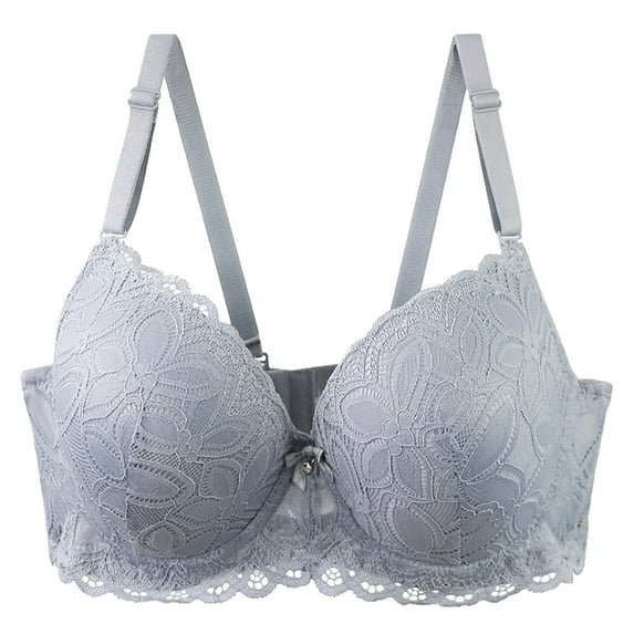 Karight Push Up Bras for Women Add 2 Cups Sexy Lace Cleavage Extra Padded Plunge Bra Underwire
