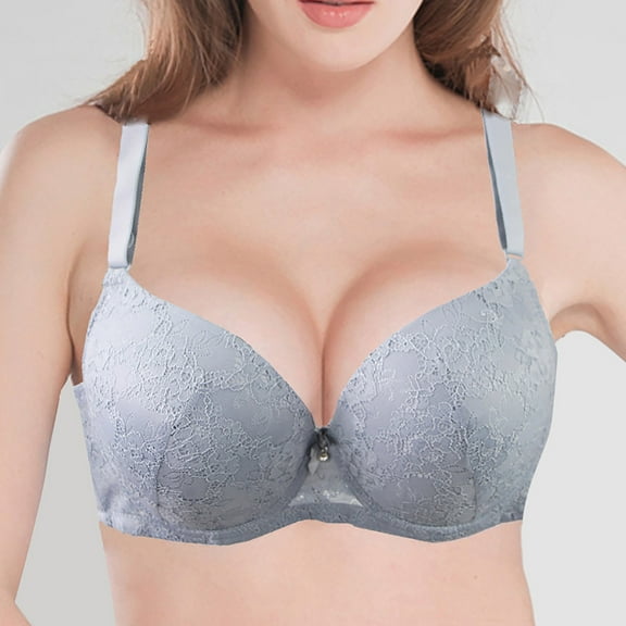 Karight Push Up Bras for Women Add 2 Cups Sexy Lace Cleavage Extra Padded Plunge Bra Underwire