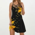 thumbnail image 1 of Karight Summer Sundresses for Women Casual Floral Halter Neck A-line Beach Vacation Dresses with Pockets, 1 of 6