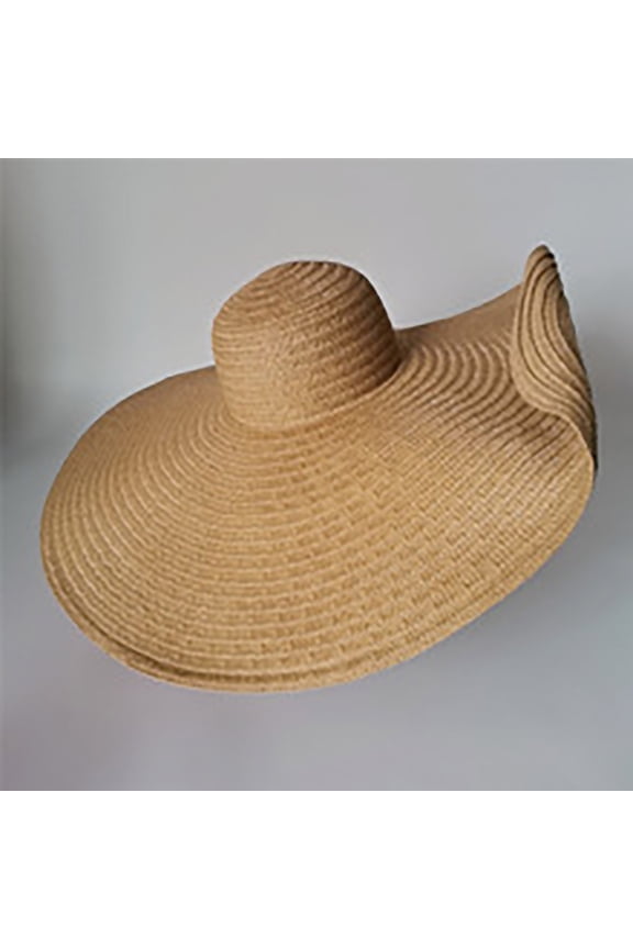 Sun Hats for Women Oversize Wide Brim Straw Beach Hat UV Protection Floppy Foldable Roll-Up Travel Summer Vacation UPF 50+