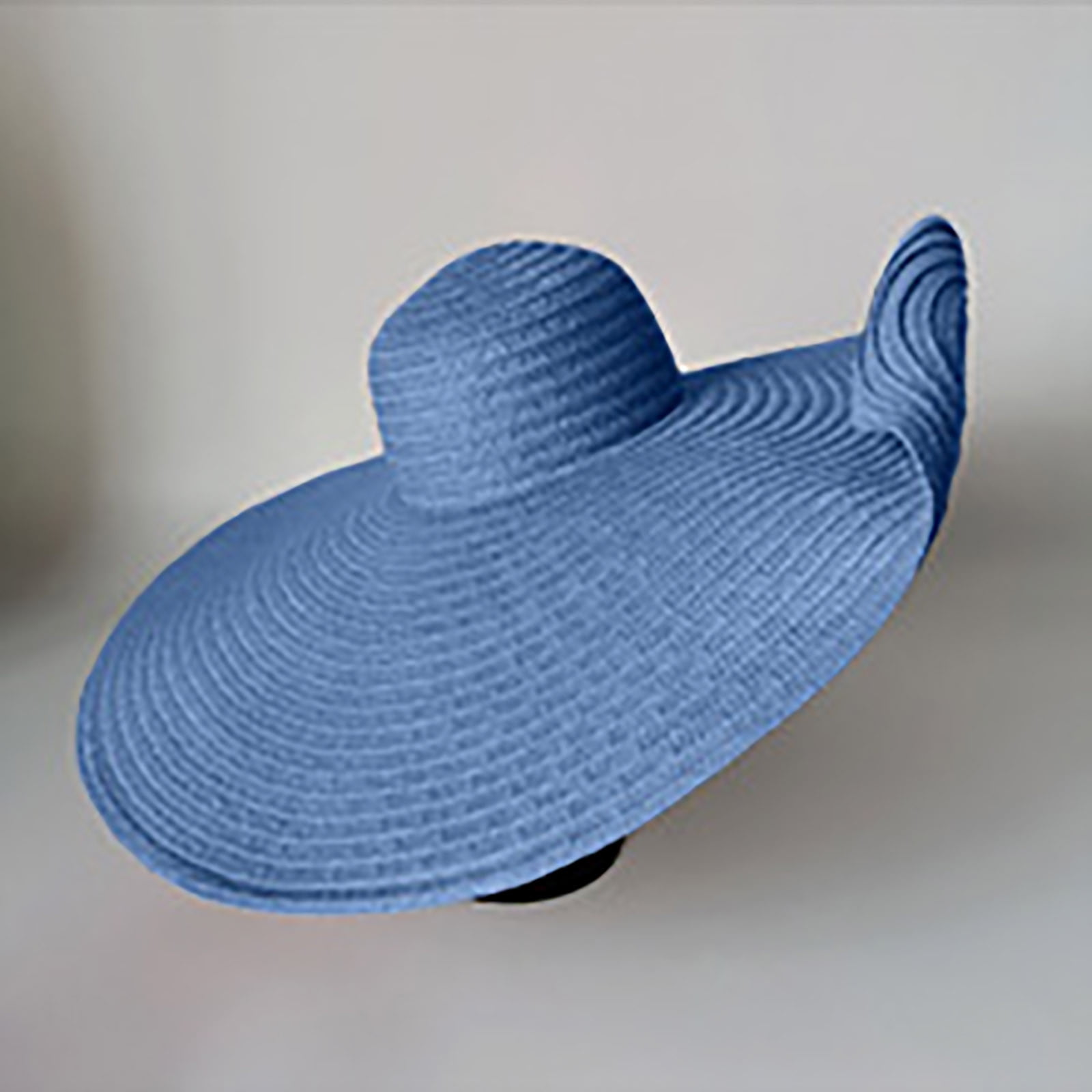 Oversize Wide Brim Straw Beach Hat Floppy Foldable Roll-Up UPF 50+ Sun Hat Women main image 3