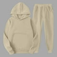thumbnail image 1 of Karight Sweatsuits Women 2 Piece Outfit Comfort Fleece Oversized Hoodie Jogger Sweatpants Set Athleisure Matching Sweat Sets, 1 of 7