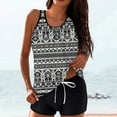 thumbnail image 1 of Karight Tankini Swimsuit with Shorts - Womens Two Piece with Pockets Tummy Control Bathing Suit Modest Swimwear, 1 of 6