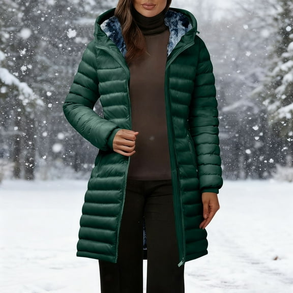 Karight Winter Coats For Women With Hood Fleece Lined Thicken Puffer Coat Sherpa Warm Jackets Trendy Outfits Clothes