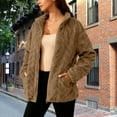 thumbnail image 1 of Karight Winter Fleece Jacket for Women Zipper Stand Collar Casual Coats with Pockets, 1 of 9