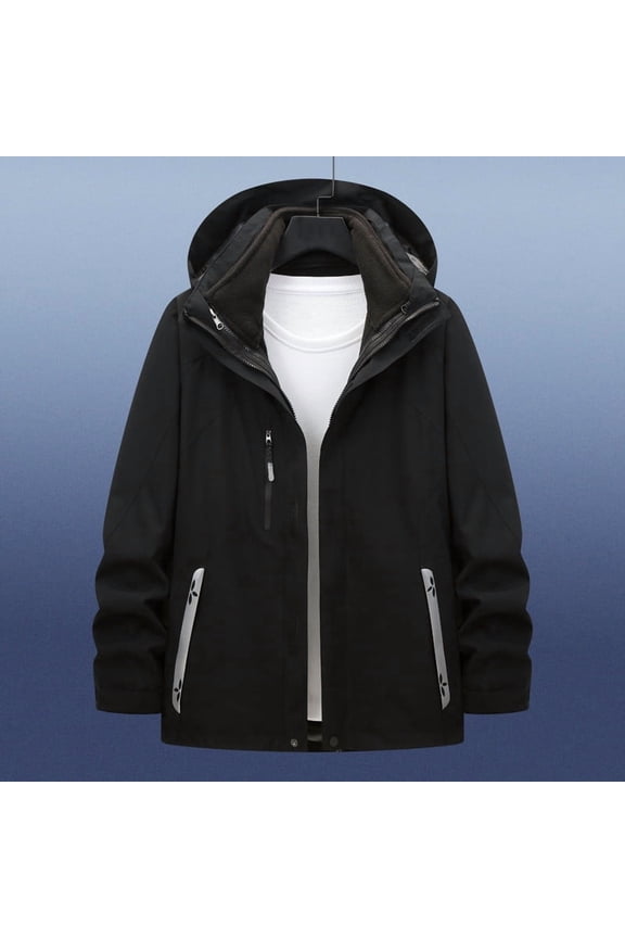 Winter Rain Jackets Men Women Outdoor Removable Inner Liner Thick Camping Hiking Waterproof Soft Shell Coat