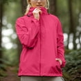 thumbnail image 1 of Karight Women Rain Jacket Lightweight Waterproof Hooded Raincoat Windbreaker for Outdoor, 1 of 9