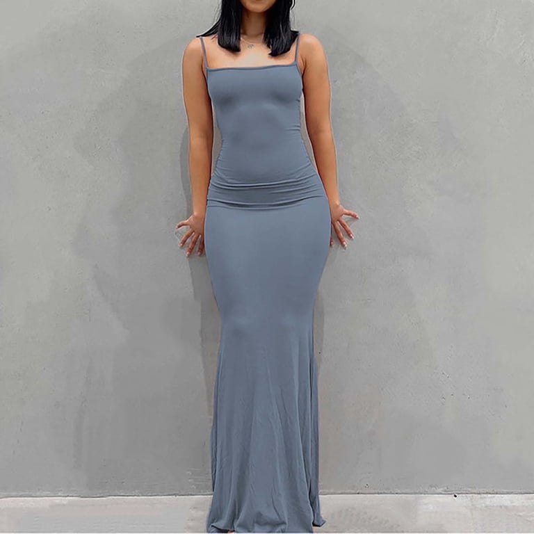 green emerald velvet dress Charcoal Long Sleeve Fitted Maxi Dress – PinkBlush main image 1