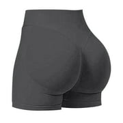 KARIGHT Women Workout Gym Seamless Butt Lifting Shorts Hidden Scrunch Impact Booty Shorts