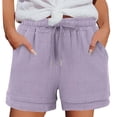thumbnail image 1 of Karight Women's Bermuda Shorts Long Cotton Loose with Pockets Knee Length for Yoga Casual Walking Exercise Shorts, 1 of 4
