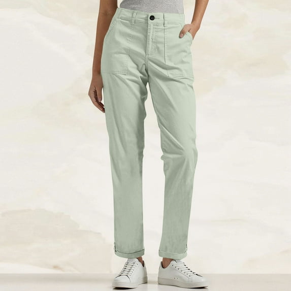 Karight Women's Cargo Pants High Waist Casual Workout Trousers Loose Baggy Business Casual Work Pants Streetwear