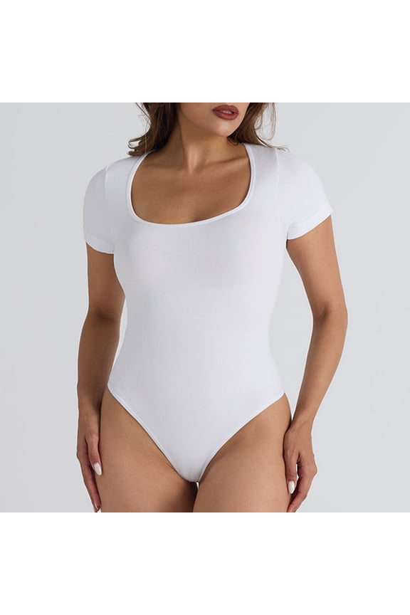 Women's Fashion Tight Fitting Casual Solid Yoga Jumpsuit Shorts Corset