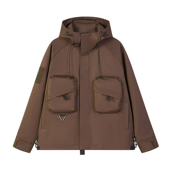 Karight Women's Hooded Coats Outdoor Workwear Jacket Windbreaker Hooded Jacket