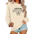 thumbnail image 1 of Karight Women's Long-sleeved Round Neck Pullover Casual Printed Loose Sweatshirt, 1 of 5