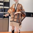 thumbnail image 1 of Karight Women's Shawl Wrap Poncho Cape Cardigan Sweater Open Front for Fall Winter Spring, 1 of 6