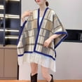 thumbnail image 1 of Karight Women's Shawl Wrap Poncho Cape Cardigan Sweater Open Front for Fall Winter Spring, 1 of 6