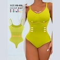 thumbnail image 1 of Karight Women's Spaghetti Strap Shapewear Bodysuit Tummy Control Body Shaper Seamless Waist Trainer Body Suit, 1 of 5