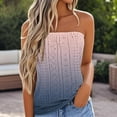 thumbnail image 1 of Karight Women's Strapless Bandeau Tank Top Casual Summer Sleeveless Eyelet Tube Tops, 1 of 5