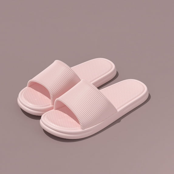 Karight Women's Striped Upper Spring/Summer Fashionable Casual Eva Non Home Wear Odor Bathroom Washable Bath Sandals