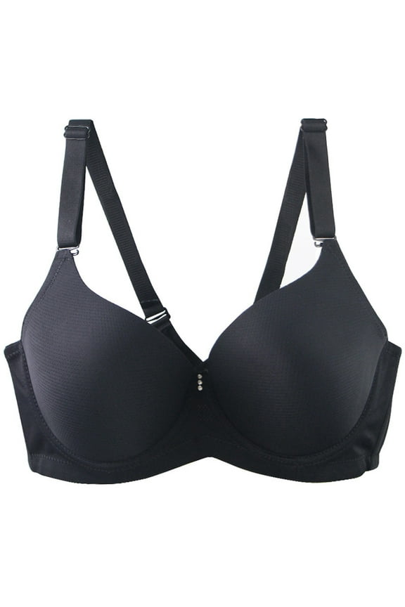 Women's T Shirt Bra Lightly Padded Underwire Full Coverage Plus Size Bras
