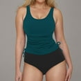 thumbnail image 1 of Karight Women's Tankini Swimsuits Tummy Control Swimwear Two Piece Bathing Suits Modest Swim Tank Tops with Bikini Bottoms, 1 of 8