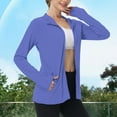 thumbnail image 1 of Karight Women's UPF 50+ Lightweight Athletic Jacket Sun Protection Full Zip Long Sleeve Shirts Hiking Outdoor Pockets, 1 of 8